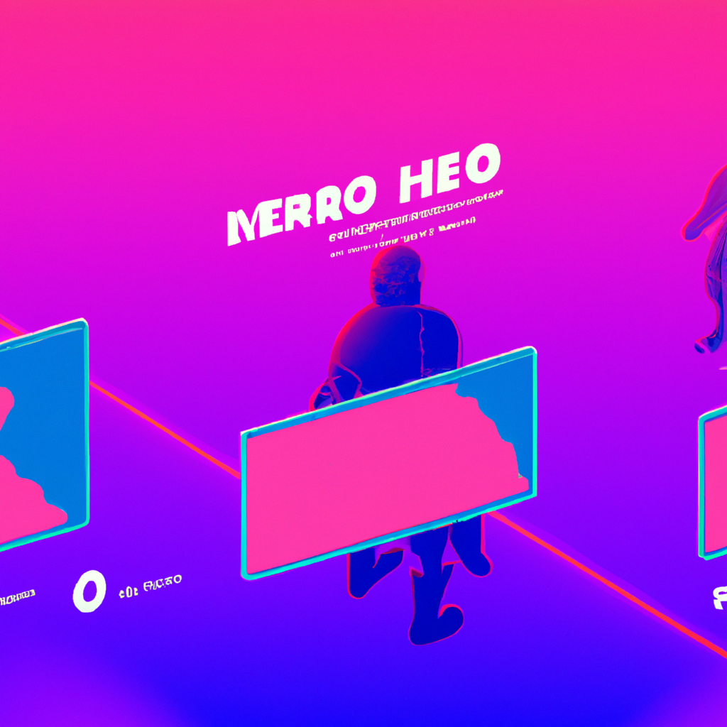 ArcadeForge hero montage: neon silhouettes and arcade UI